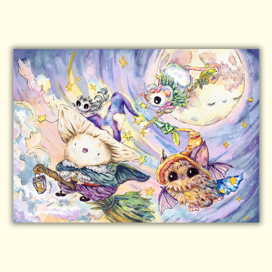 'The Wandering Flame' - October Mail Club Art Print