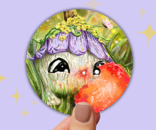 Blush the Mischievous Sproutling Vinyl Sticker