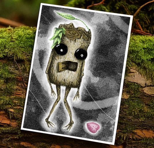 "Hollow" - Splint the Twigling Grief and heartbreak Art Print