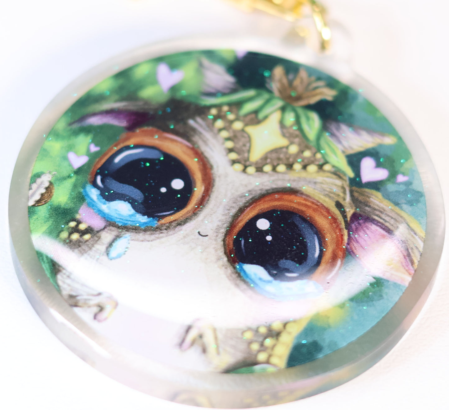 Cry baby - Glitter Keyring