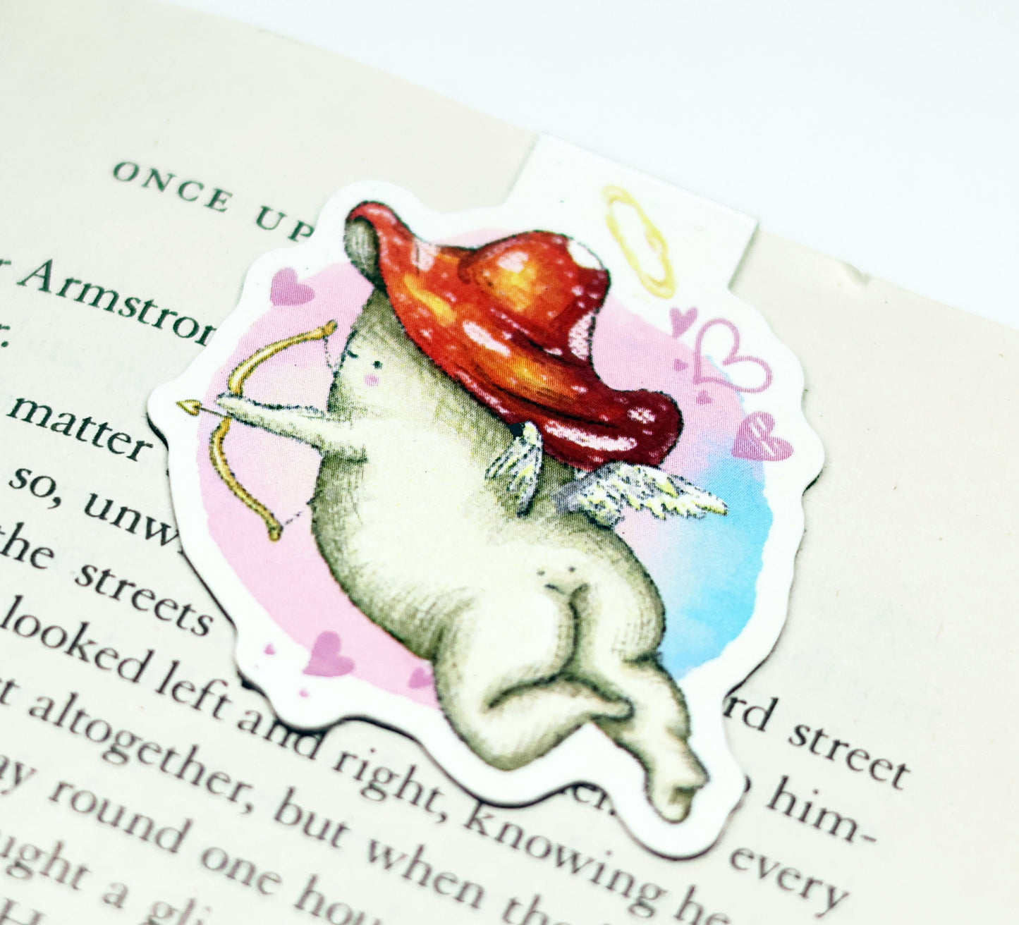 Cupid cherub mushroom - Magnetic Bookmark