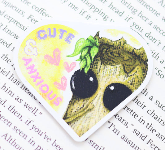 'Cute and Anxious' Splint Magnetic Bookmark