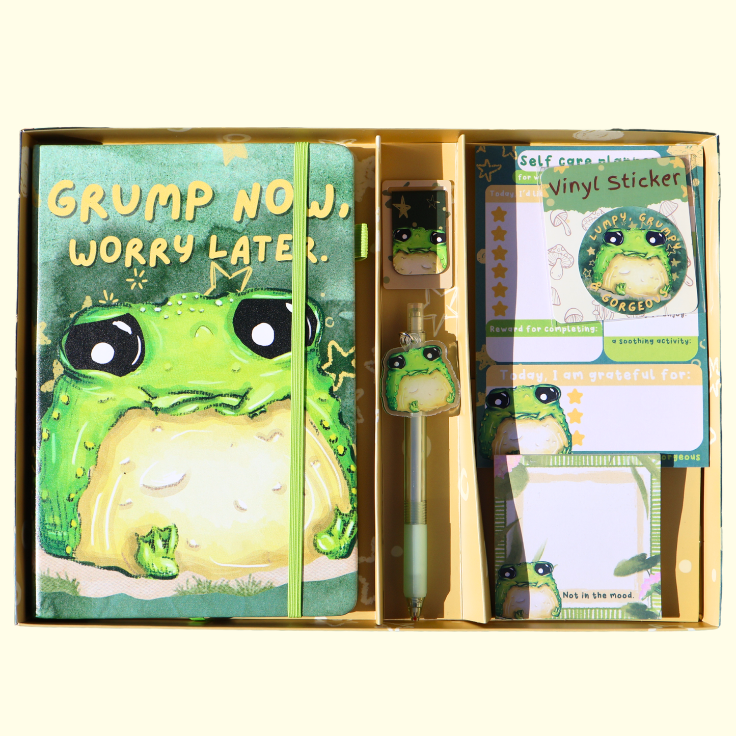 'Grump now, worry later' Glumbert Stationary Set