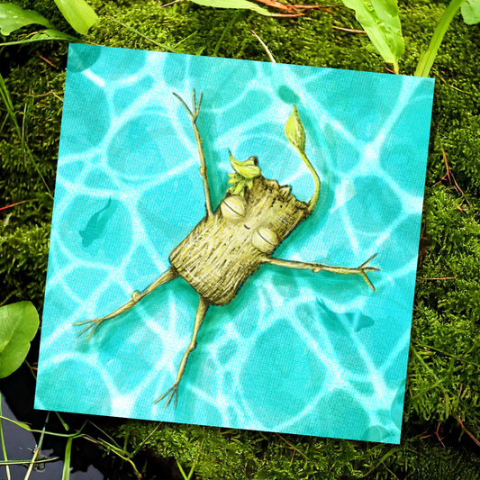 "The Art of Floating" - Inner child safety Art Print