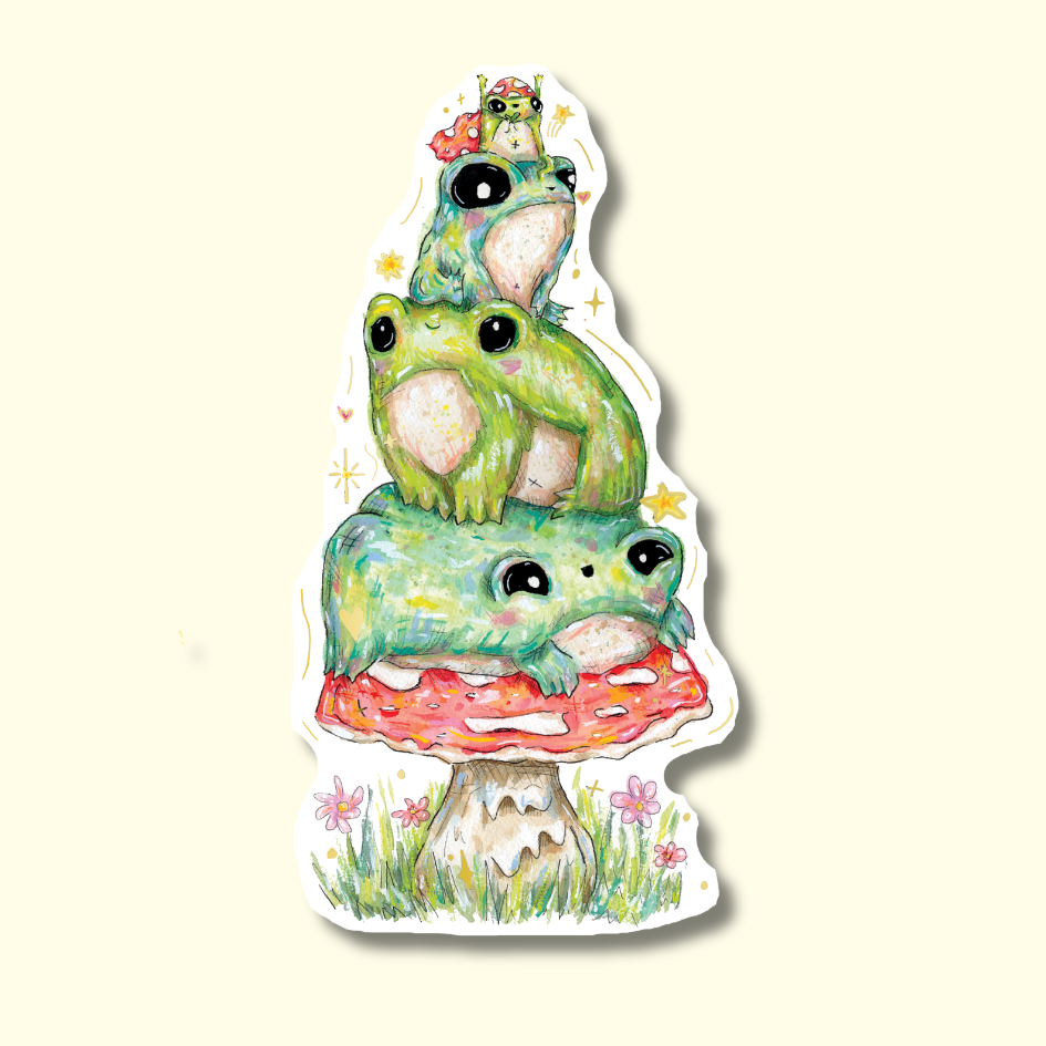 'Op and friends' - June mail club sticker