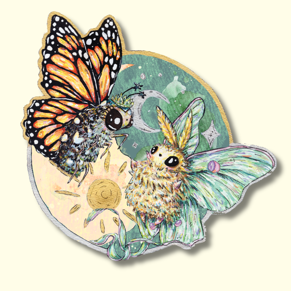 'Chrysanthea & Orinox' - July mail club sticker