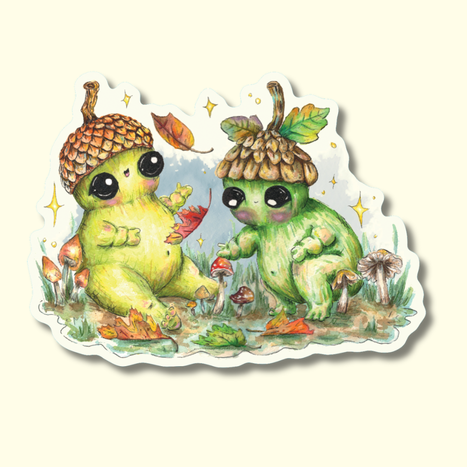 'Toots and Husk' - September mail club sticker
