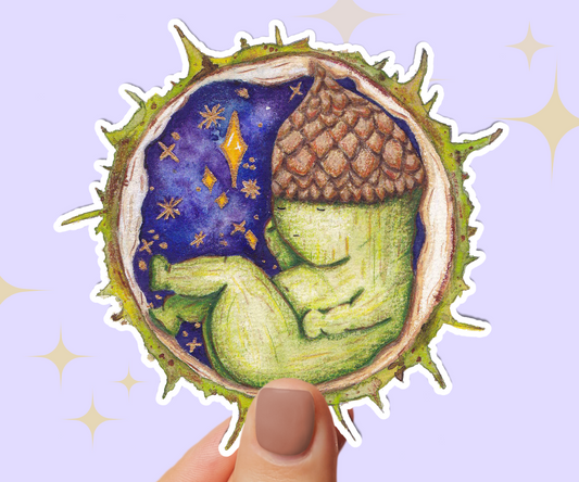 'A universe inside you' Holographic Vinyl Sticker