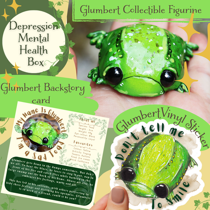 Glumbert the Sad Toad - Collectible fantasy figurine