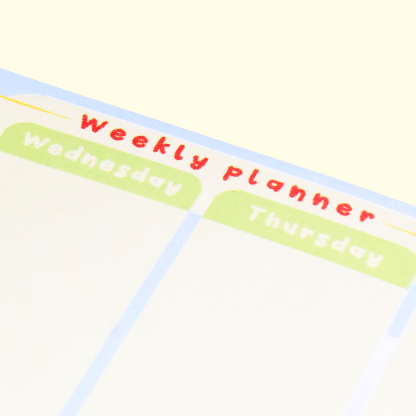 Away with the Fairies - Weekly Planner