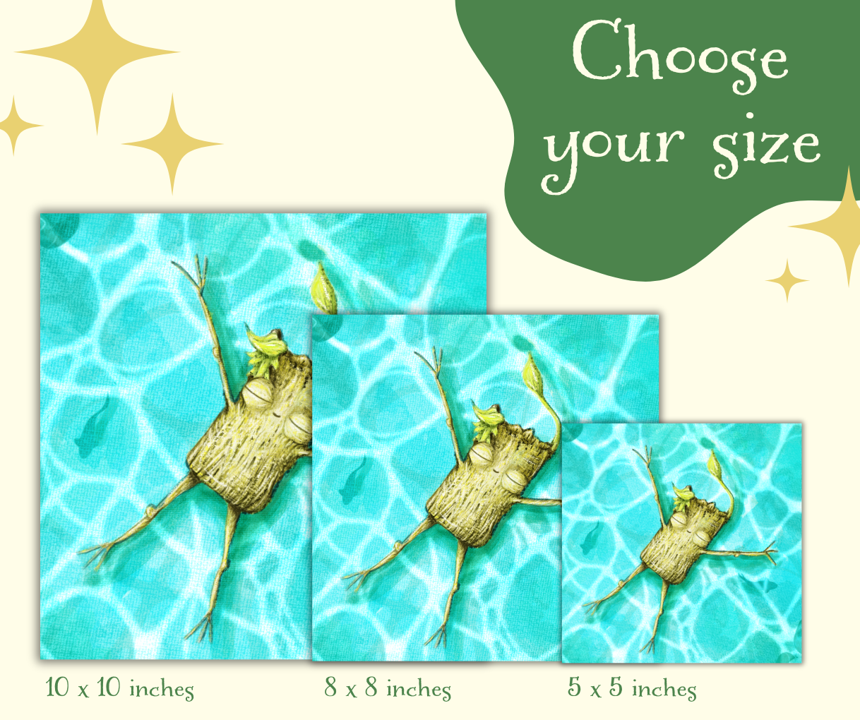 "The Art of Floating" - Inner child safety Art Print