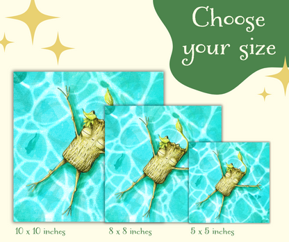 "The Art of Floating" - Inner child safety Art Print
