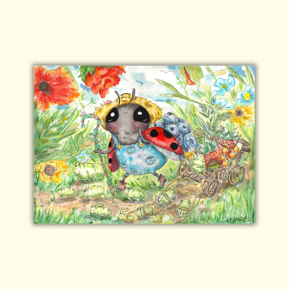 'Aphid Ever After' - August Mail Club Art Print