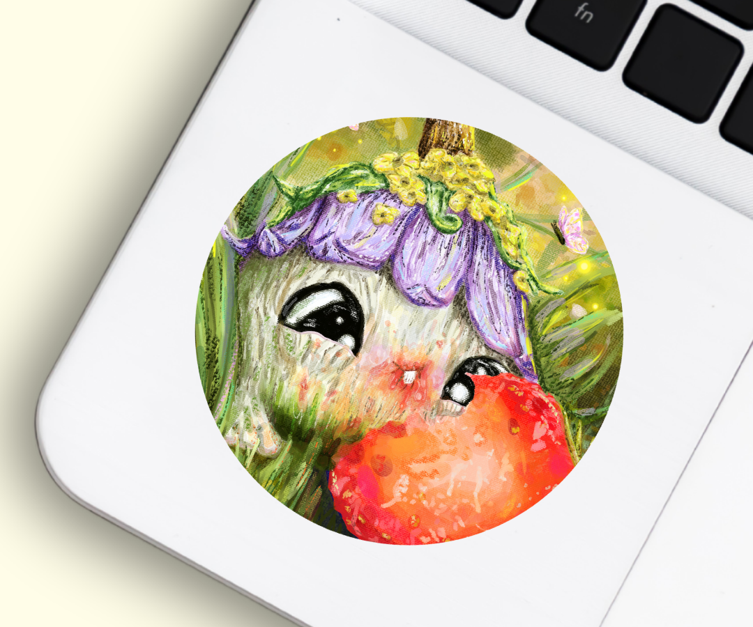 Blush the Mischievous Sproutling Vinyl Sticker