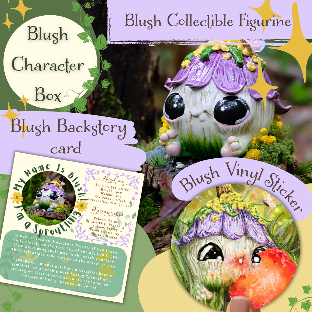 Blush the Mischevious Sproutling - Collectible Figure