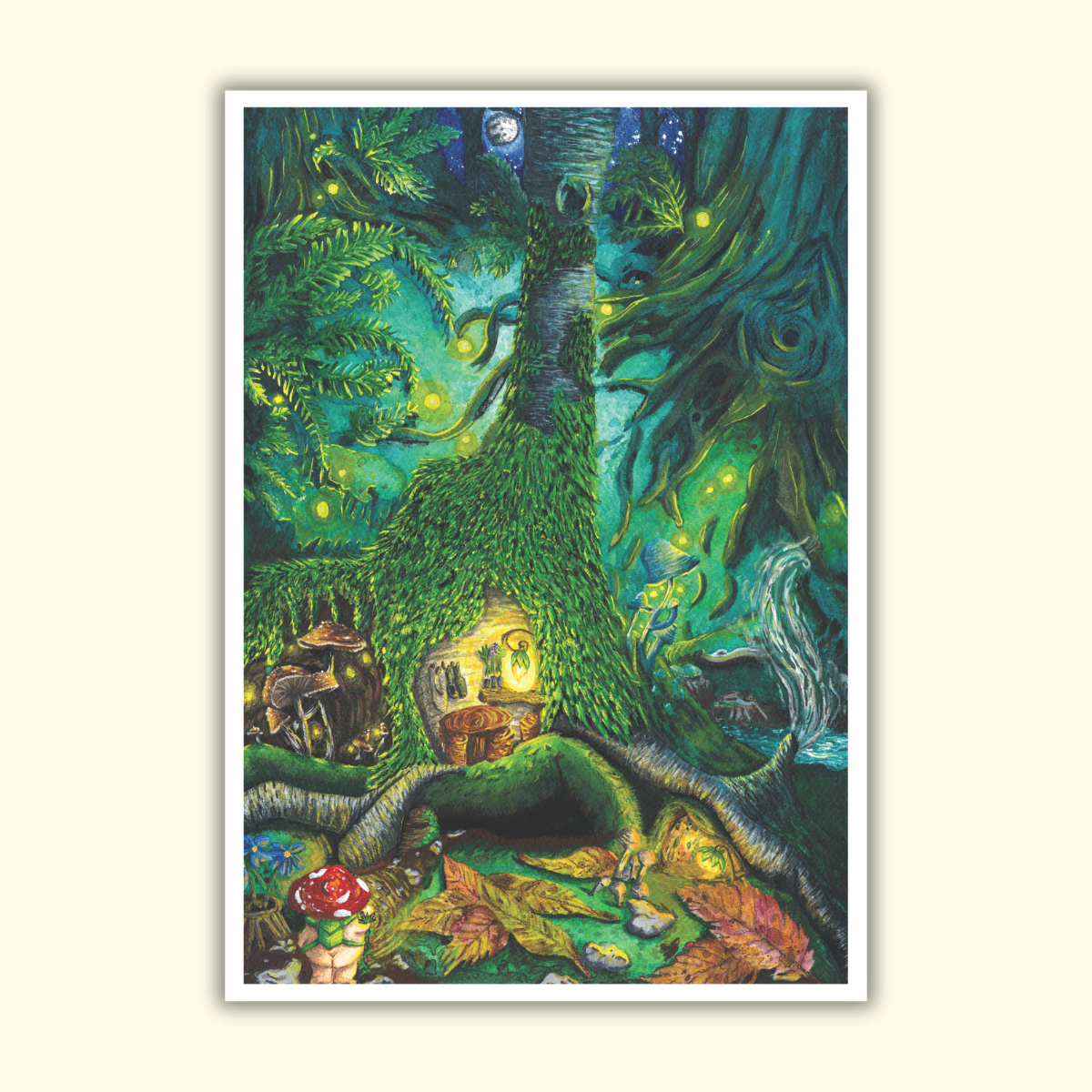Glumbert's House - Magical Fantasy Forest Art Print