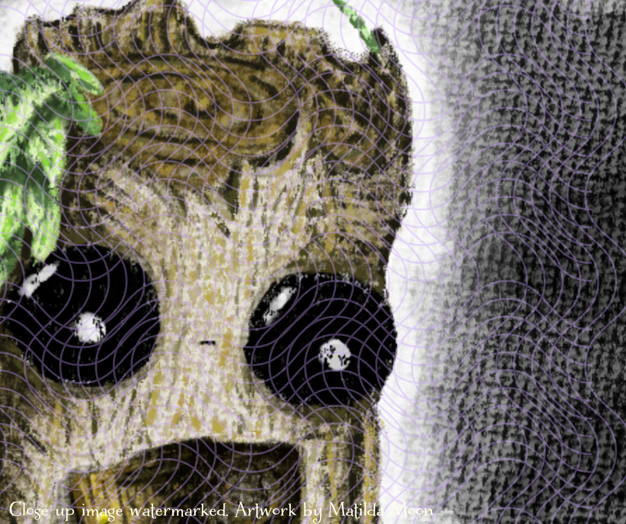 "Hollow" - Splint the Twigling Grief and heartbreak Art Print