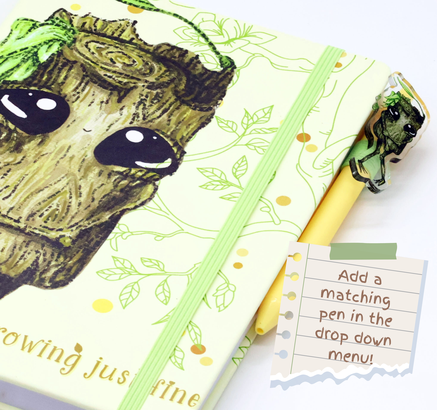 'Growing just fine' Splint the Twigling Journal Notebook