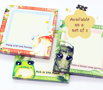 'Done is better than perfect' Splint the Twigling Memo Pad