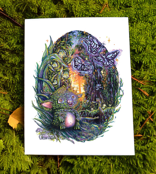 Mosstroll Fantasy Art Print