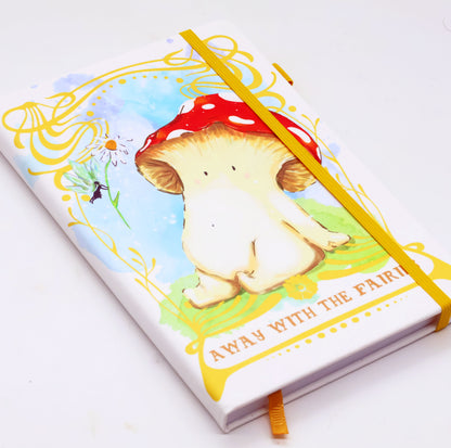 'Away with the Fairies' Mushroom Journal Notebook