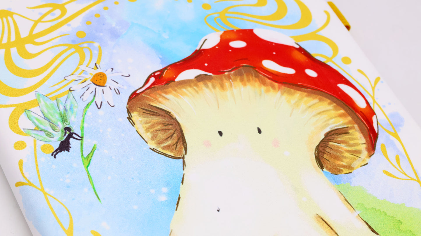 'Away with the Fairies' Mushroom Journal Notebook
