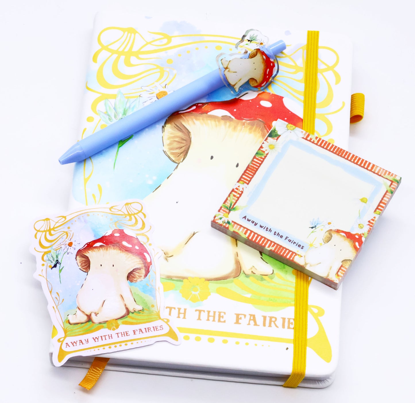 'Away with the Fairies' Mushroom Stationary Set