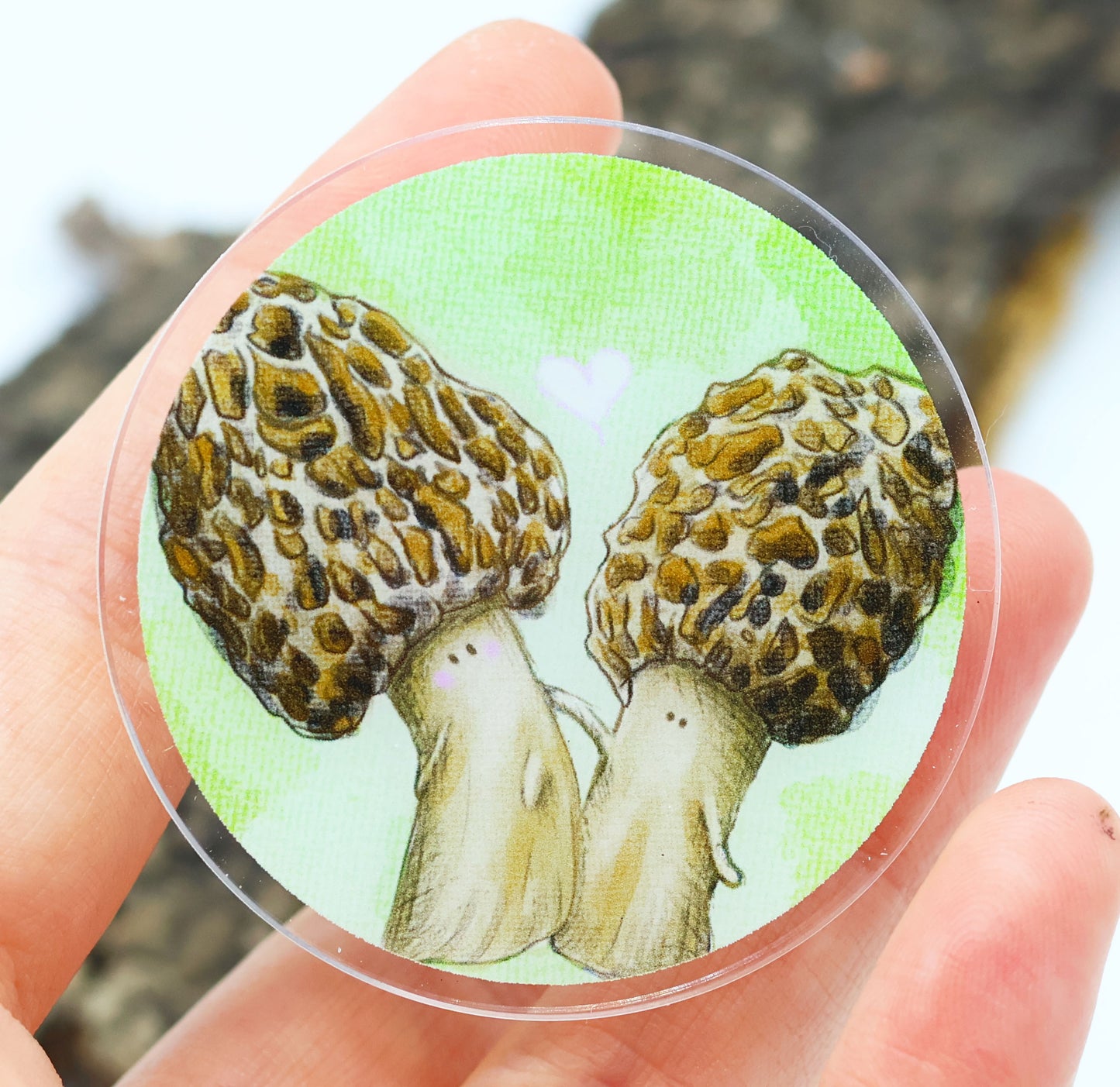 Morel Support Mushrooms - Phone Grip