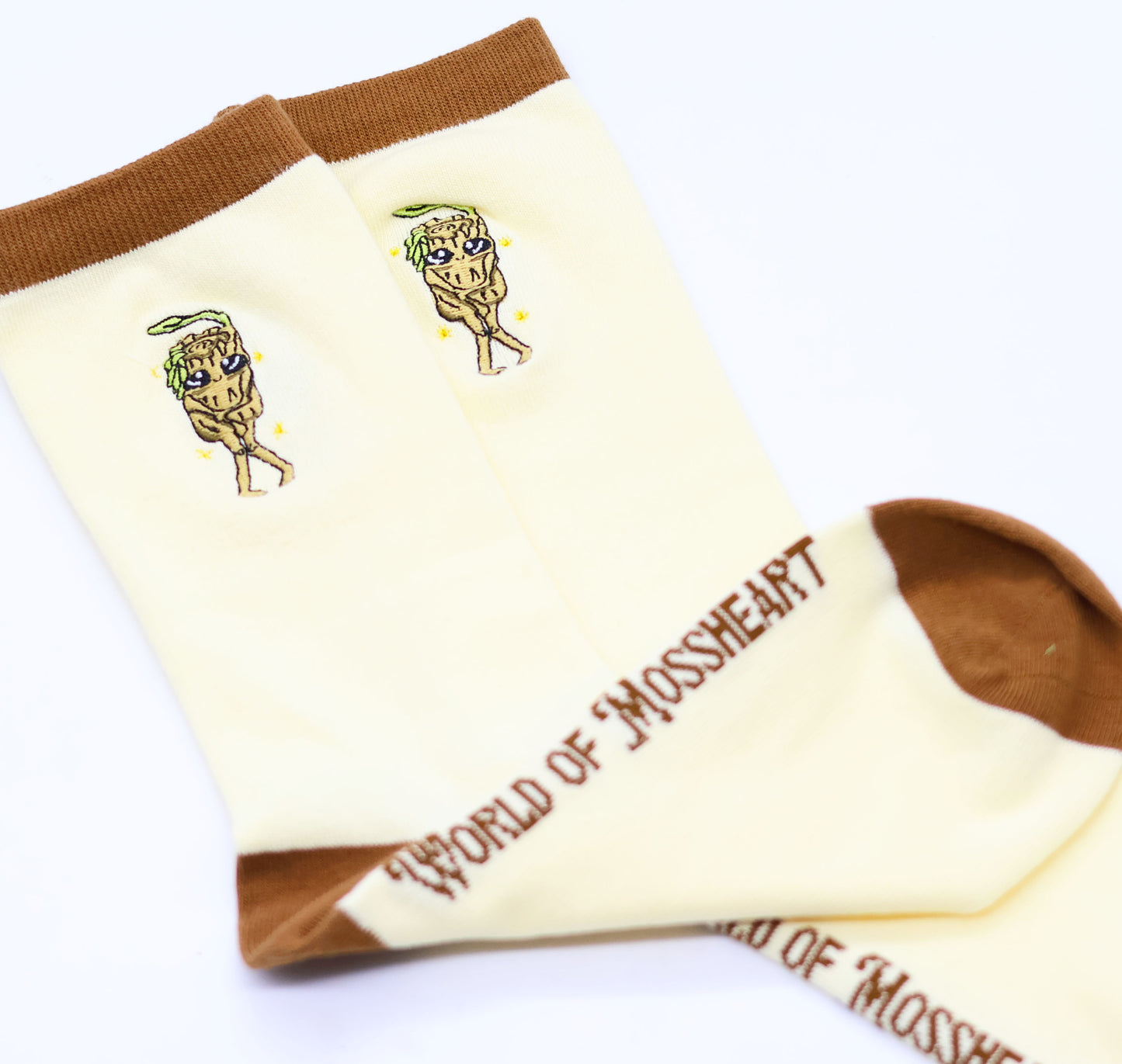 Splint the Twigling - Embroidered Cotton Socks