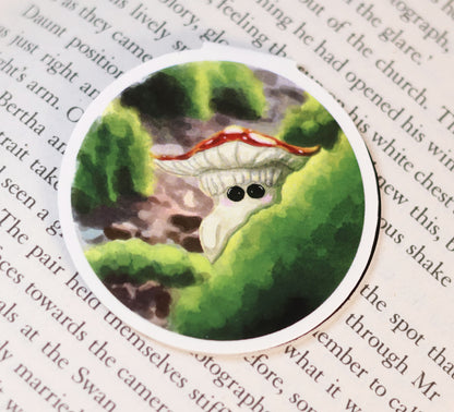 'Buttons the Quiet Mushroom' Magnetic Bookmark