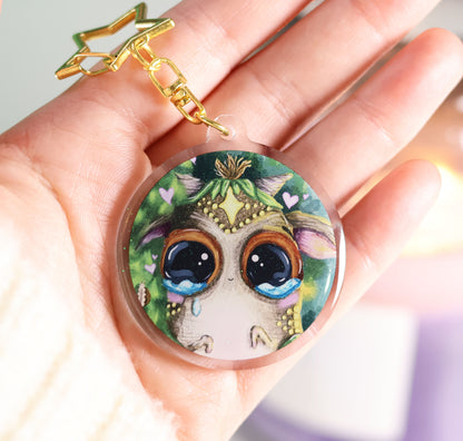 Cry baby - Glitter Keyring