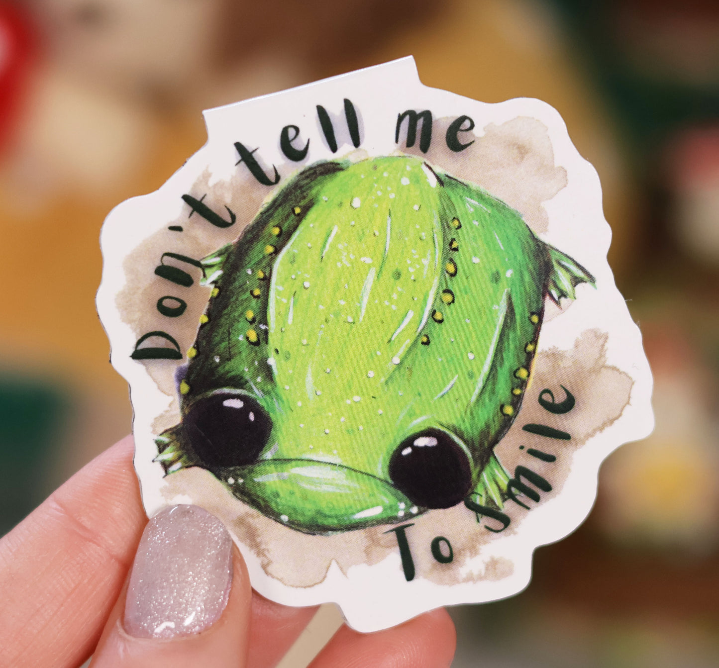 Don't tell me to smile -  Magnetic bookmark