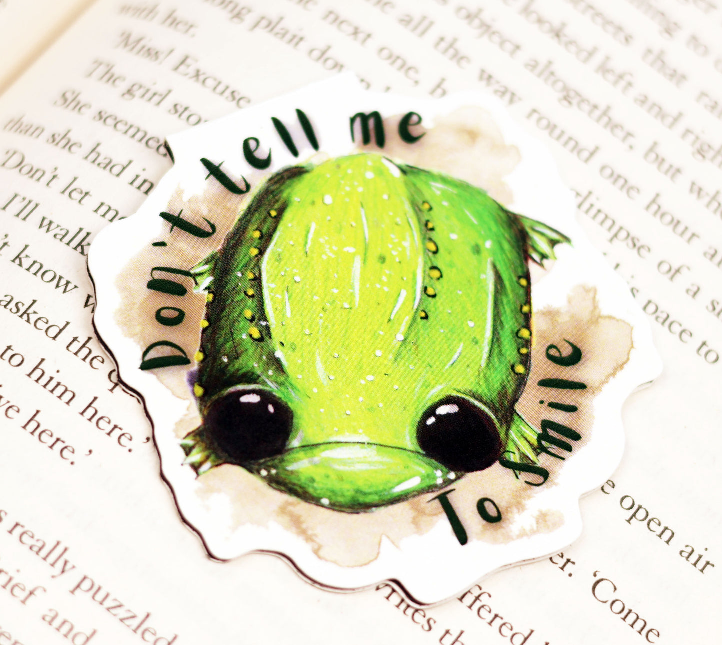 Don't tell me to smile -  Magnetic bookmark