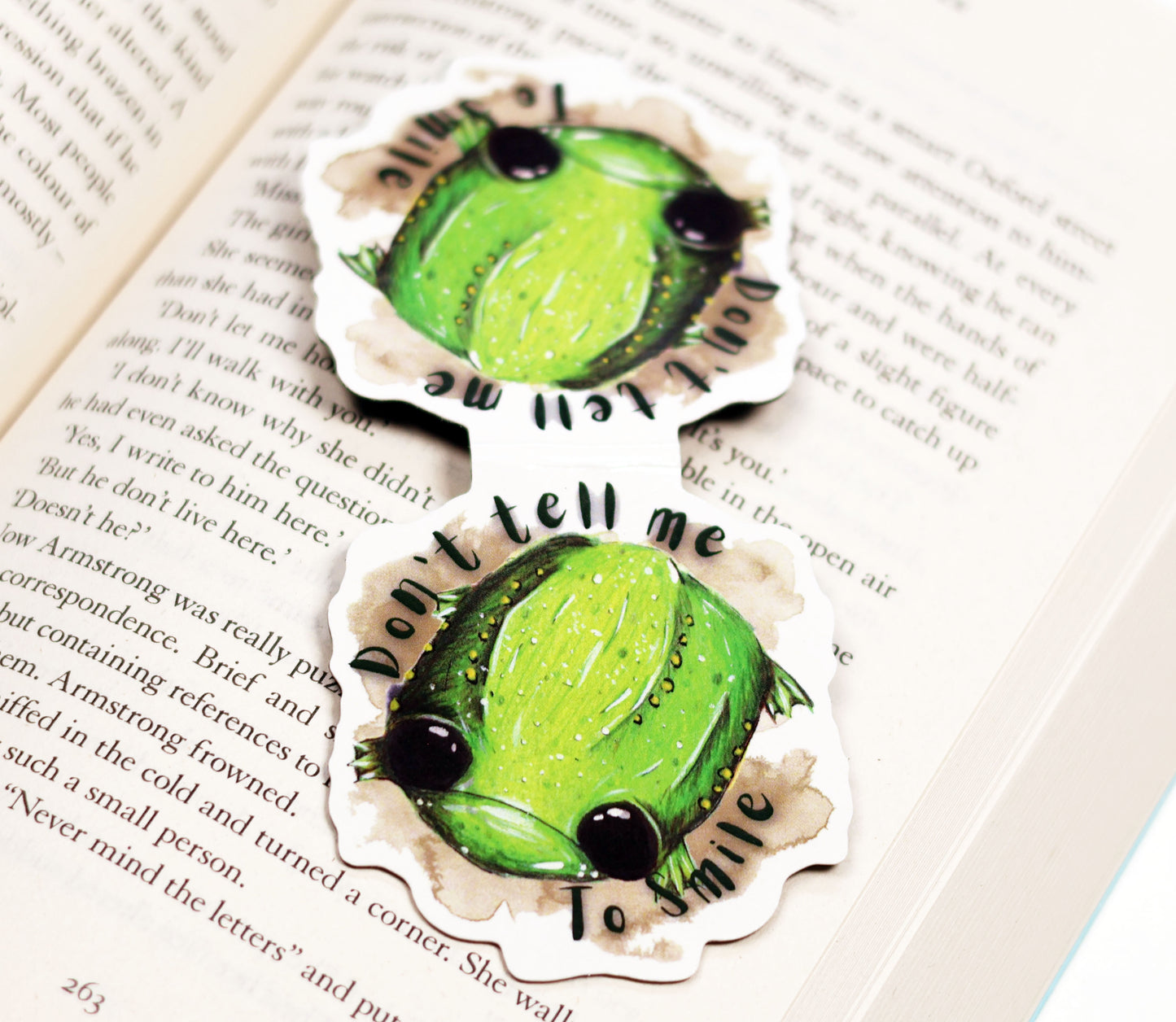 Don't tell me to smile -  Magnetic bookmark