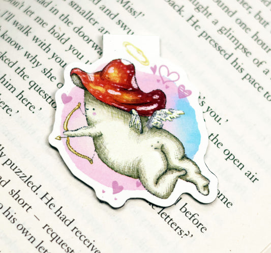 Cupid cherub mushroom - Magnetic Bookmark