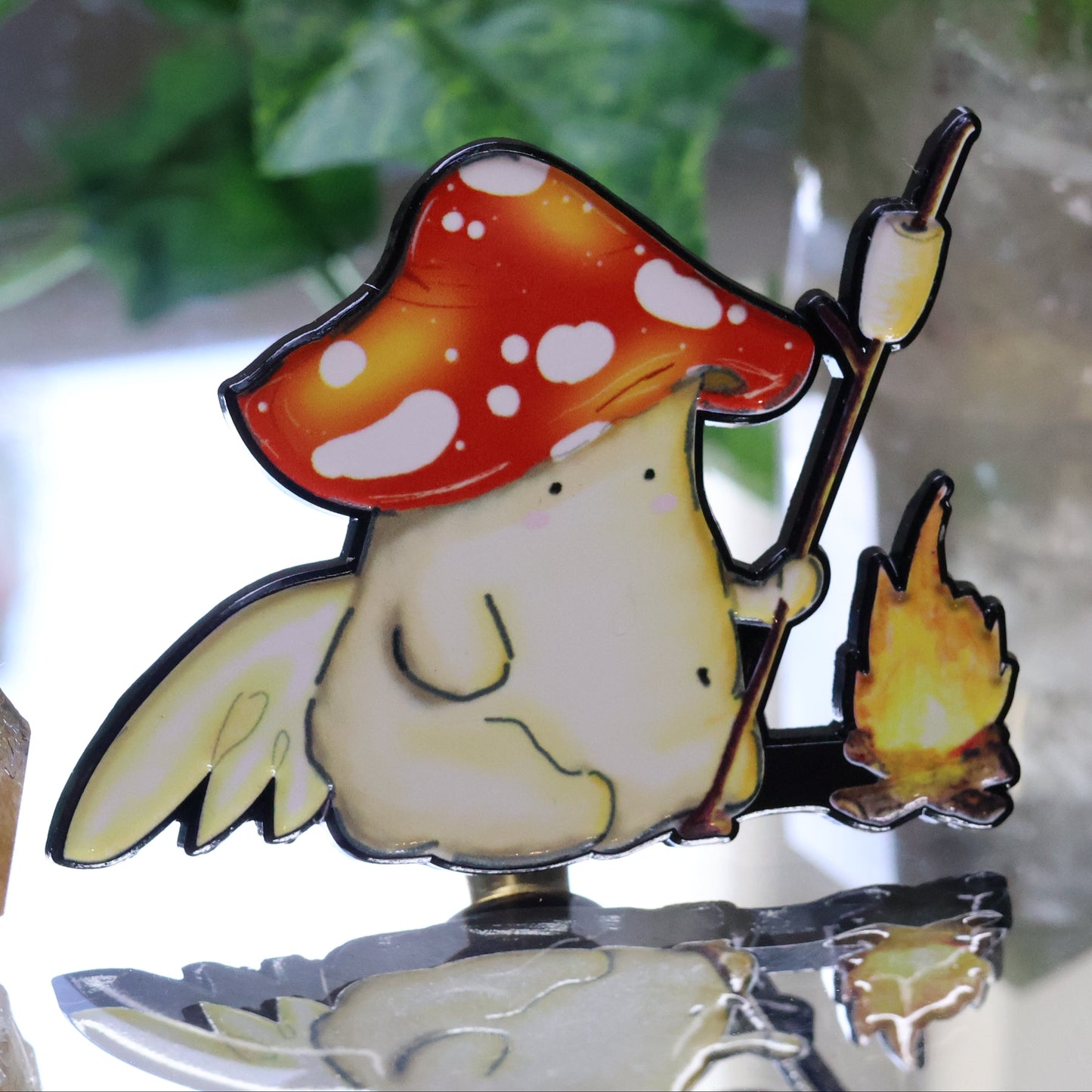Campfire Mushie - Enamel Pin