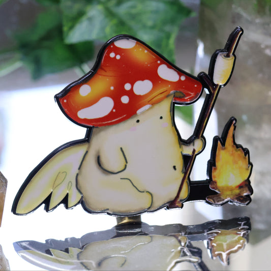 Campfire Mushie - Enamel Pin