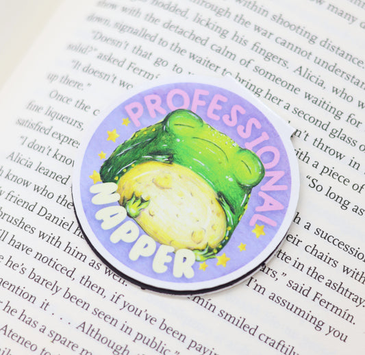 'Professional Napper' Magnetic Bookmark
