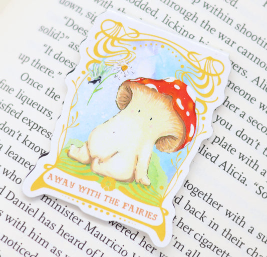 'Away with the Fairies' Magnetic Bookmark