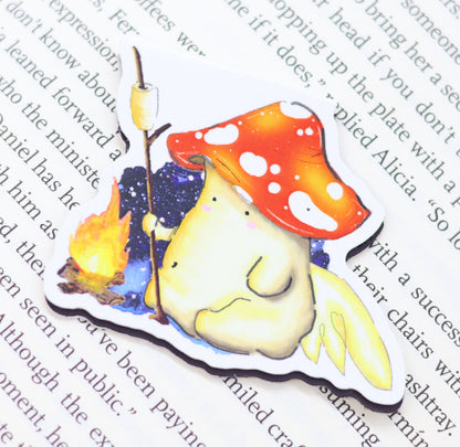 'The Firegazer' Mushroom Magnetic Bookmark