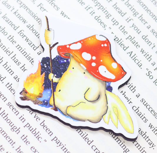 'The Firegazer' Mushroom Magnetic Bookmark