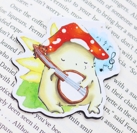 'The Bard' Mushroom Magnetic Bookmark