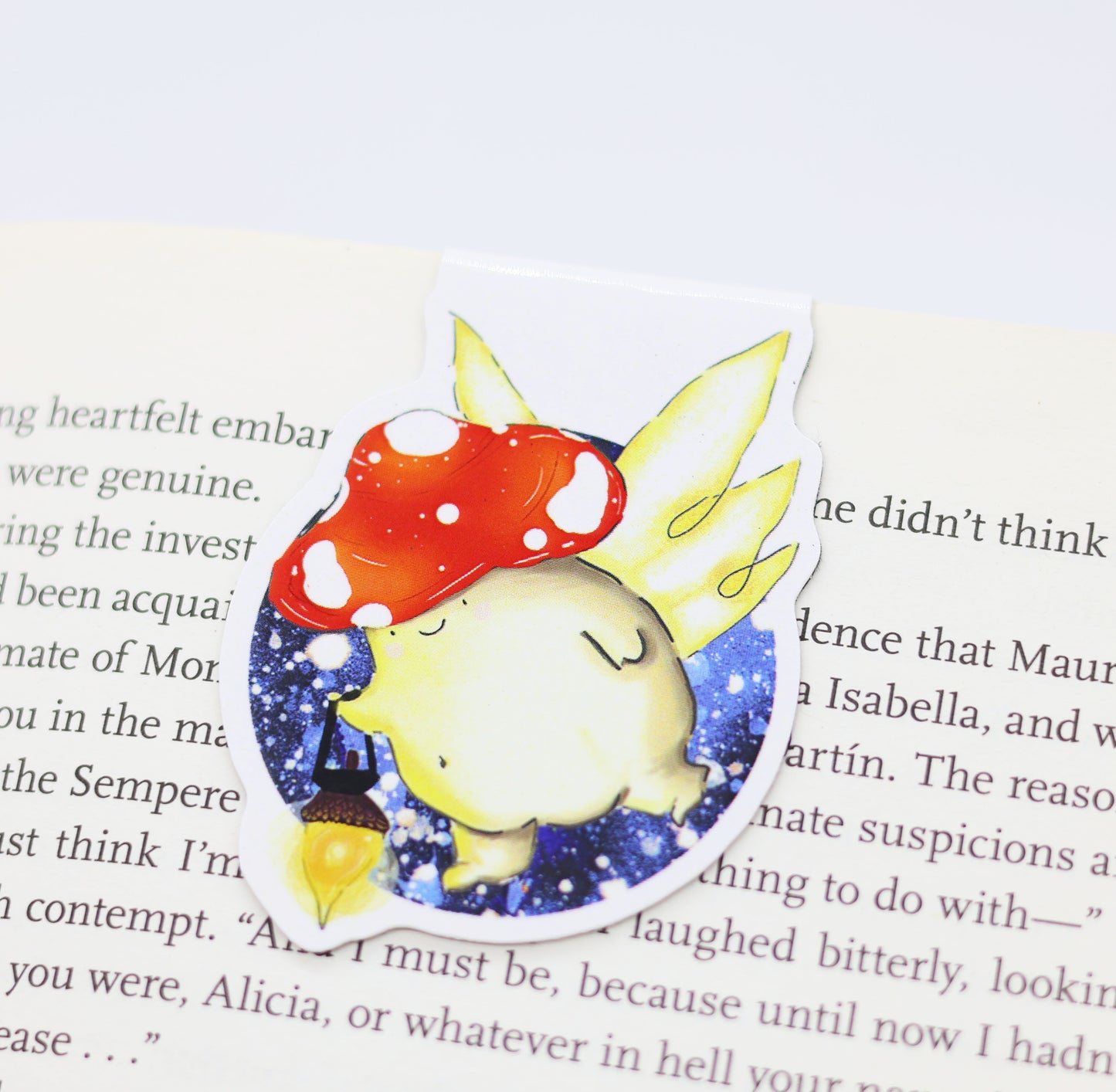 'The Lantern' Mushroom Magnetic Bookmark