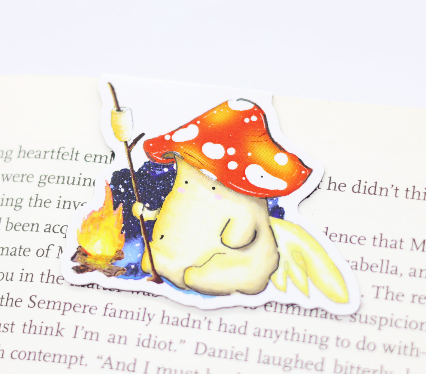 'The Firegazer' Mushroom Magnetic Bookmark