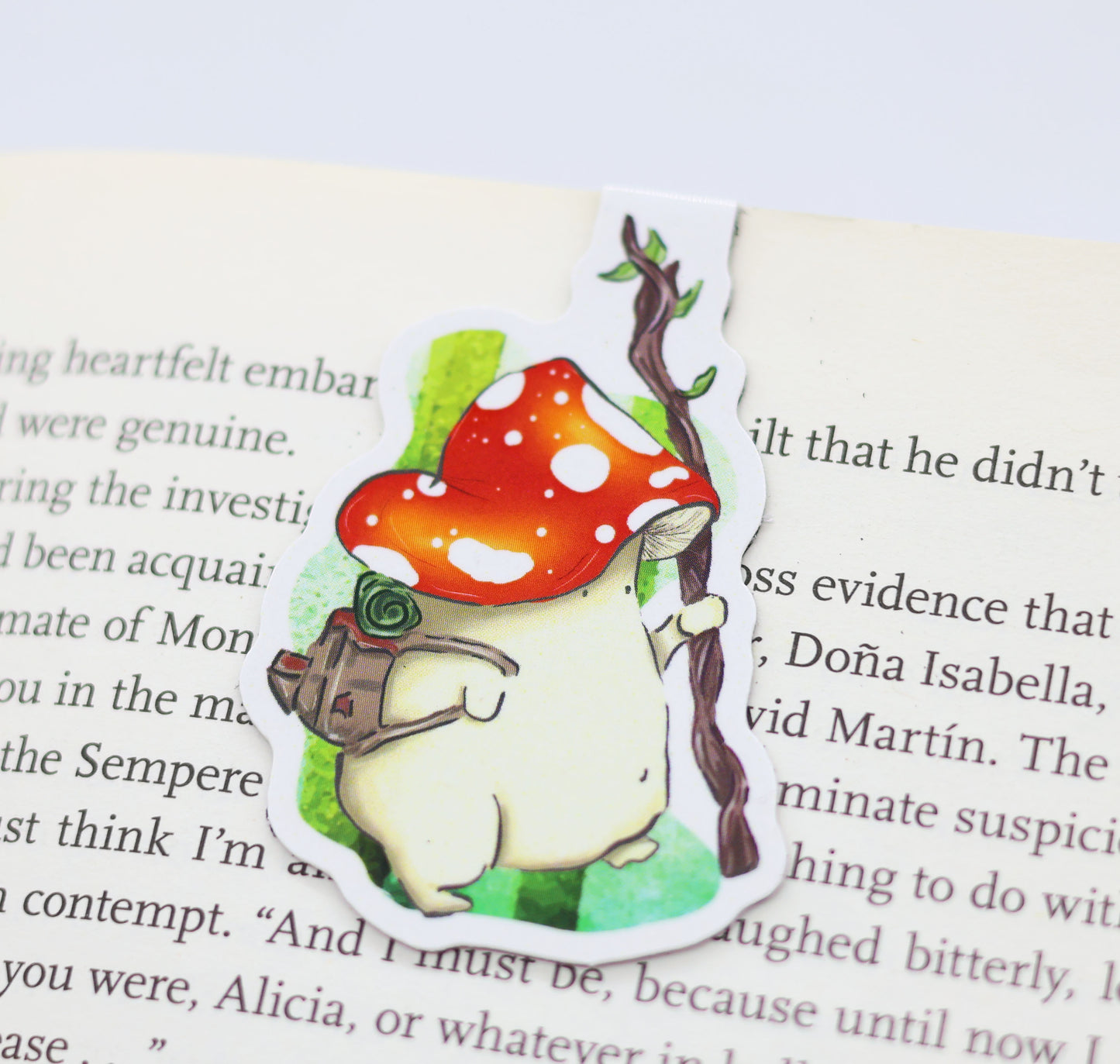 'The Explorer' Mushroom Magnetic Bookmark