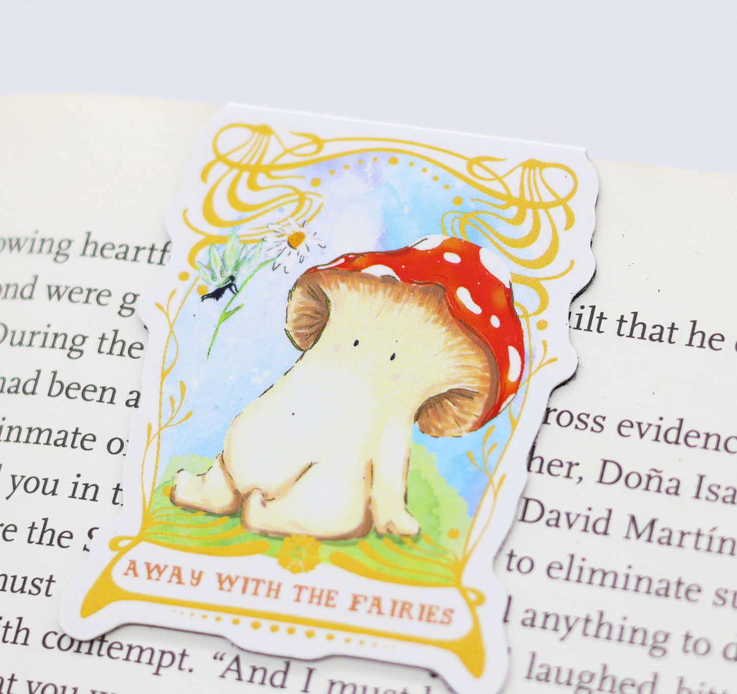 'Away with the Fairies' Magnetic Bookmark
