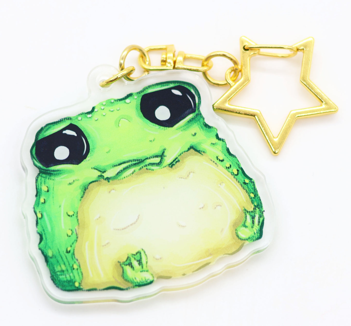 Grumpy Glumbert the Toad Keyring