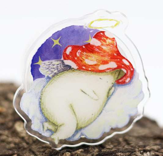 'Sleeping Cherub' Mushie phone grip