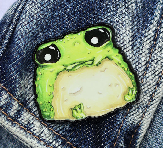 Grumpy Glumbert the Toad - Enamel Pin