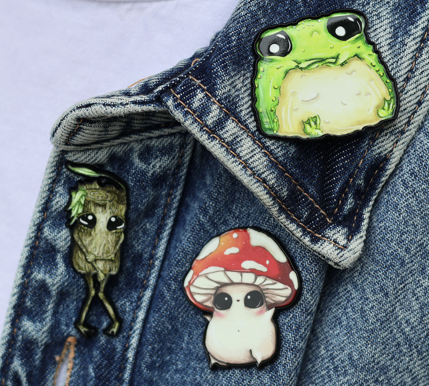 Baby Alba - Mushie Enamel Pin